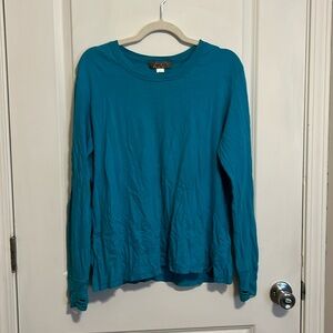 Plane blue long sleeve shirt